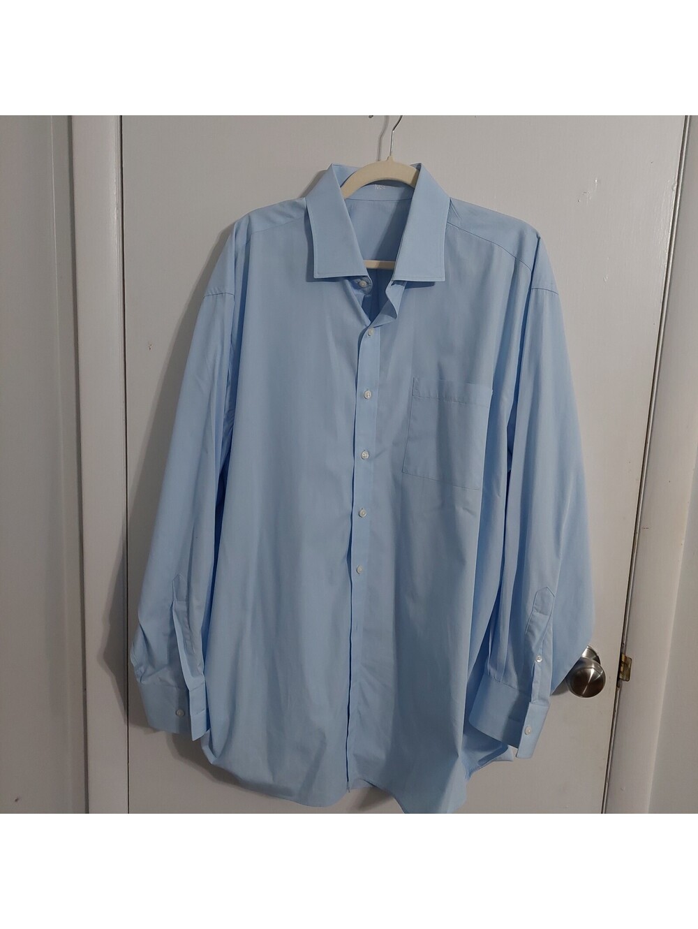 J. Hilburn by Tessitura Monti Light Blue 100% Cotton Dress Shirt - Picture 2 of 6